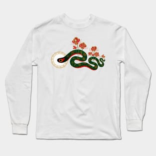 Snake and flowers 1 Long Sleeve T-Shirt